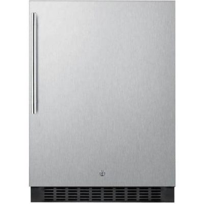 Summit 24-Inch 4.6 Cu. Ft. Commercial Outdoor Rated Compact Refrigerator – Stainless Steel – SPR627OSCSSHV