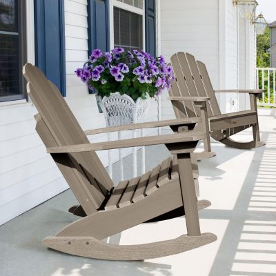 Lakeview Paradise Key Adirondack Rocking Chair – Woodland Brown