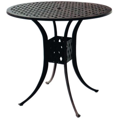 Darlee Series 30 42 Inch Cast Aluminum Patio Bar Table