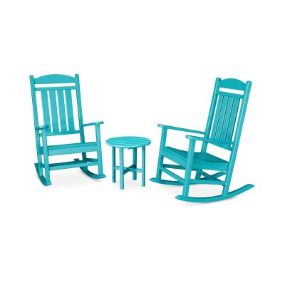 POLYWOOD Presidential 3-Piece Rocker Set – Aruba