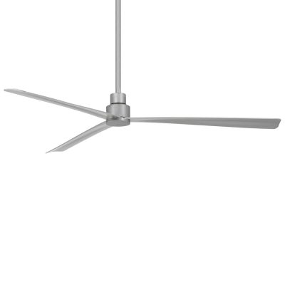 Minka-Aire Simple 65-Inch 3 Blade Entergy Star Outdoor Fan in Silver with Remote Control – F789-SL