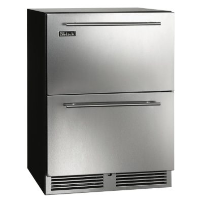 Perlick 24-Inch C-Series Stainless Steel Outdoor Refrigerator Drawers w/ Drawer Lock – HC24RO-4-5DL