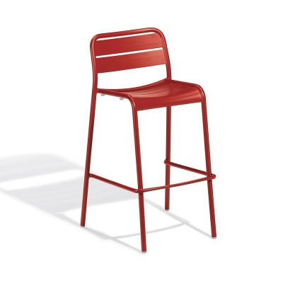 Kapri Aluminum Bar Stool in Venetian By Oxford Garden