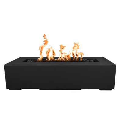 Top Fires by The Outdoor Plus Regal 48-Inch Propane Fire Pit – Black Concrete – Electronic Ignition W/ Remote