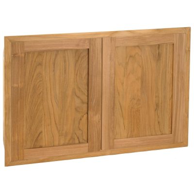 Pacific Teak Shaker 34-Inch Teak Wood Double Access Door – AD2-34S