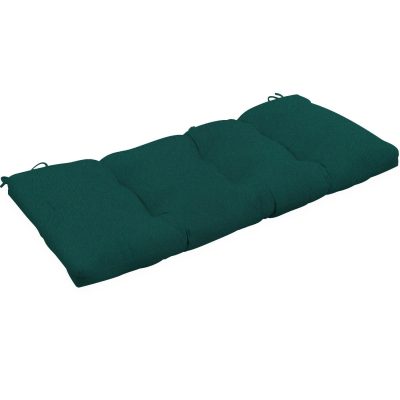 Sunbrella Canvas Forest Green Medium Outdoor Replacement Bench Cushion By BBQGuys Signature