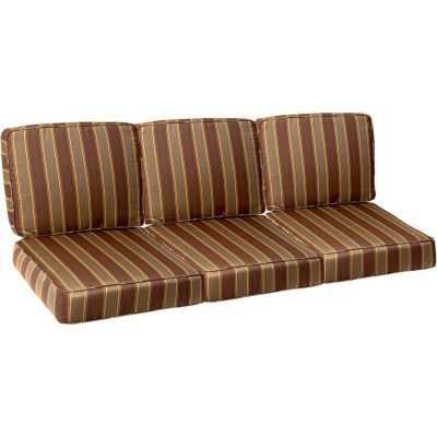 Sunbrella Davidson Redwood Small Outdoor Replacement Sofa Cushion Set W/ Piping By BBQGuys Signature