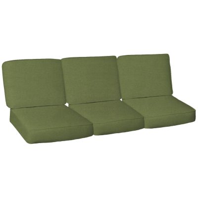 Sunbrella Spectrum Cilantro 6 Piece Large Outdoor Replacement Sofa Cushion Set W/ Piping By BBQGuys Signature