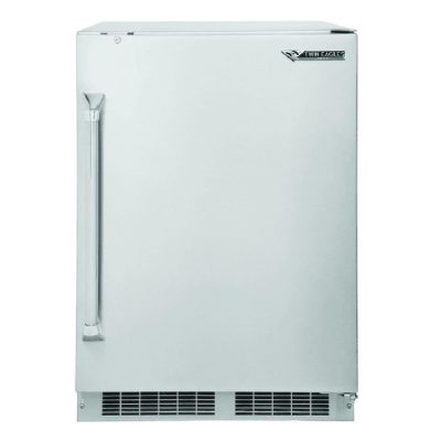 Twin Eagles 24-Inch 5.1 Cu. Ft. Outdoor Rated Compact Refrigerator with Lock – TEOR24-G