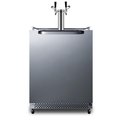 Summit Commercial Outdoor Rated Double Tap Beer Dispenser / Kegerator w/ TapLock – SBC696OSTWINTL