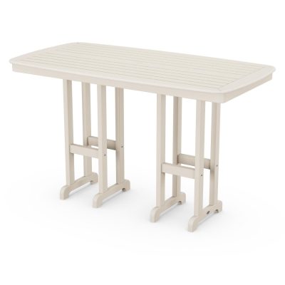 POLYWOOD Nautical 37 X 72-Inch Bar Table – Sand