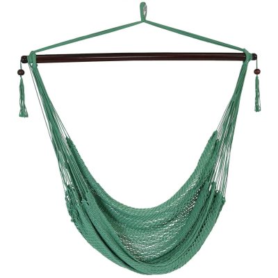 Ultimate Patio Extra Large Hanging Caribbean Hammock Chair – Jungle Green