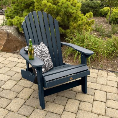 Lakeview King Dream Bay Folding & Reclining Adirondack Chair – Federal Blue