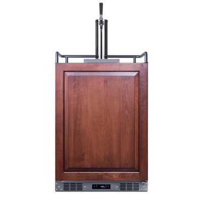 Summit 24-Inch 5.6 Cu. Ft. Built-In Kegerator – Custom Panel – SBC682PNR