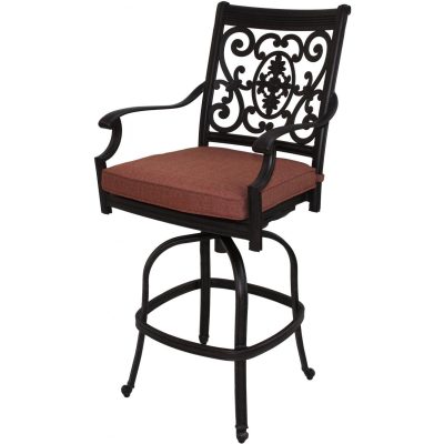 Darlee St. Cruz Cast Aluminum Patio Swivel Bar Stool