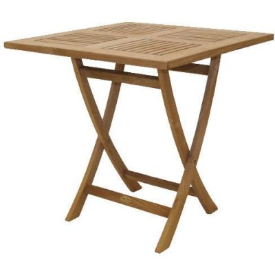 Sailor 29 Inch Teak Square Folding Patio Dining Table By Royal Teak Collection