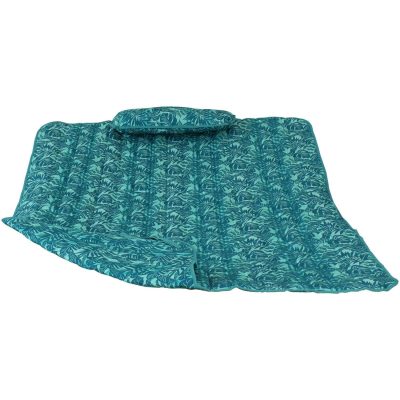 Ultimate Patio Quilted Hammock Pad & Pillow Set – Cool Blue Tropics