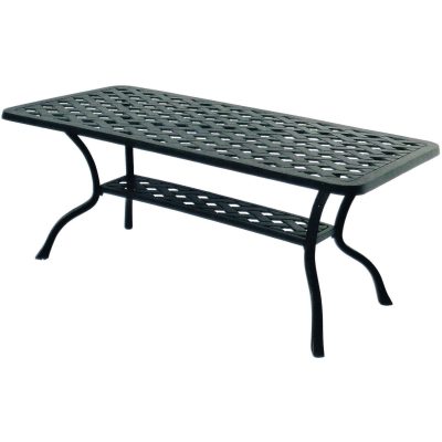 Darlee Series 30 42 X 21 Inch Cast Aluminum Patio Coffee Table