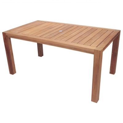 Comfort 63 X 35 Inch Rectangular Teak Patio Dining Table By Royal Teak Collection