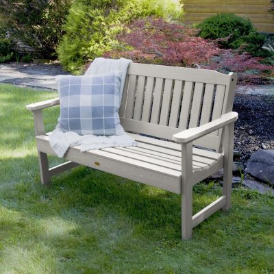 Lakeview 4-Foot Hart Lane Garden Bench – Harbor Gray