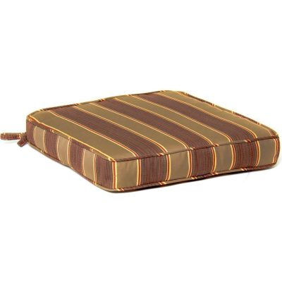 Sunbrella Davidson Redwood Small Outdoor Replacement Seat Cushion W/ Piping By BBQGuys Signature