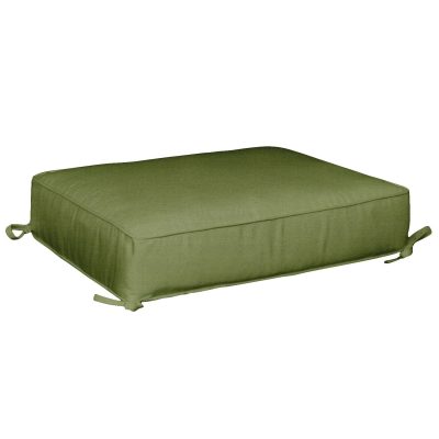 Sunbrella Spectrum Cilantro Medium Outdoor Replacement Ottoman Cushion W/ Piping By BBQGuys Signature