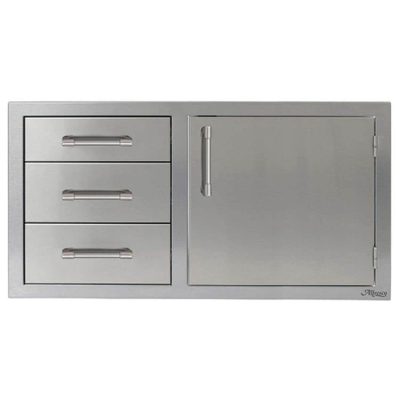 Alfresco 42-Inch Combo Door & Drawers-AXE-DDC-R-42SC