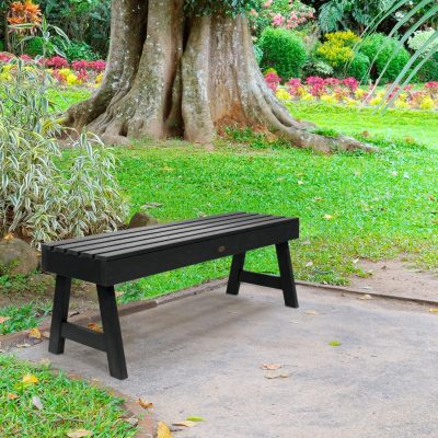 Lakeview Elm Pointe 4-Foot Picnic Bench – Black