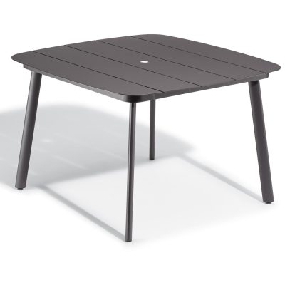 Eiland 45 Inch Carbon Aluminum Dining Table By Oxford Garden