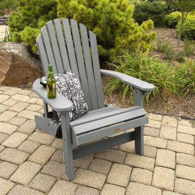 Lakeview King Dream Bay Folding & Reclining Adirondack Chair – Coastal Teak