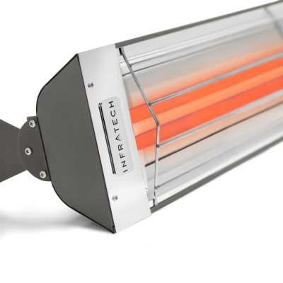 Infratech WD-Series 33-Inch 3000W Dual Element Electric Infrared Patio Heater – 240V – Gray – WD3024GR