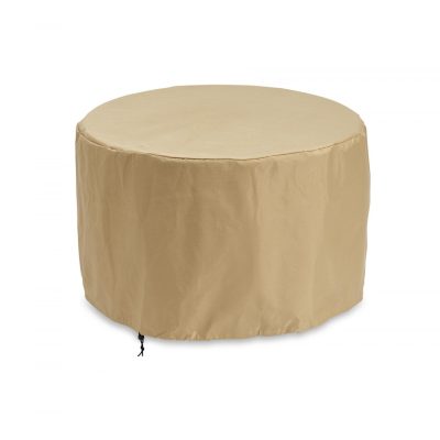 The Outdoor GreatRoom Company 50-Inch Round Polyester Ripstop Fire Pit Table Cover – Tan – CVR50