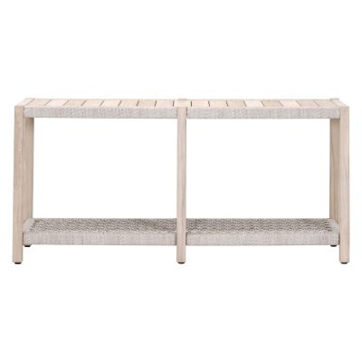 Heritage Way Taupe & White Woven Rope Console Table By Lakeview