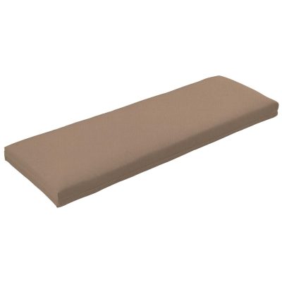 Sunbrella Canvas Cocoa Large Outdoor Replacement Bench Cushion W/ Knife Edge By BBQGuys Signature