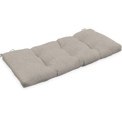 Sunbrella Cast Ash Medium Outdoor Replacement Bench Cushion By BBQGuys Signature