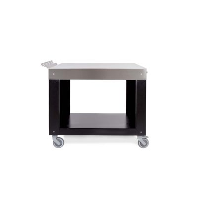 Alfa 28-Inch Stainless Steel Multi-Functional Base & Prep Station – Silver Black – ACTAVO-MINI-SBL