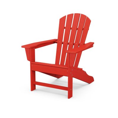 POLYWOOD Palm Coast Adirondack Chair – Sunset Red