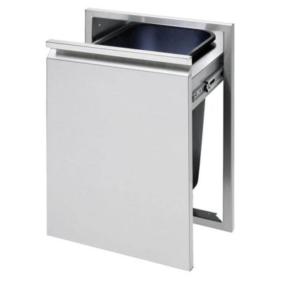 Twin Eagles 18-Inch Roll-Out Stainless Steel Trash Bin – TETD18T-B